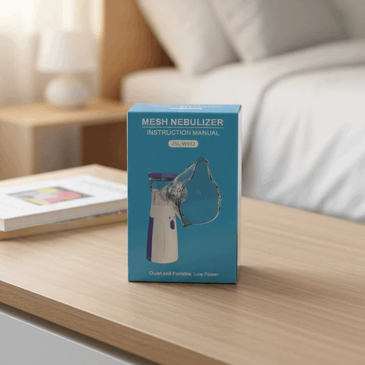 Portable Mesh Nebulizer (Model JSL-WNE02) – Quiet, Handheld Ultrasonic Inhaler for Respiratory Relief, Kids and Adults