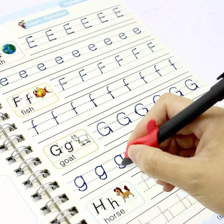 Improve Child's Handwritting with Sank Magic Book (4 books + Magic Pen & refills)