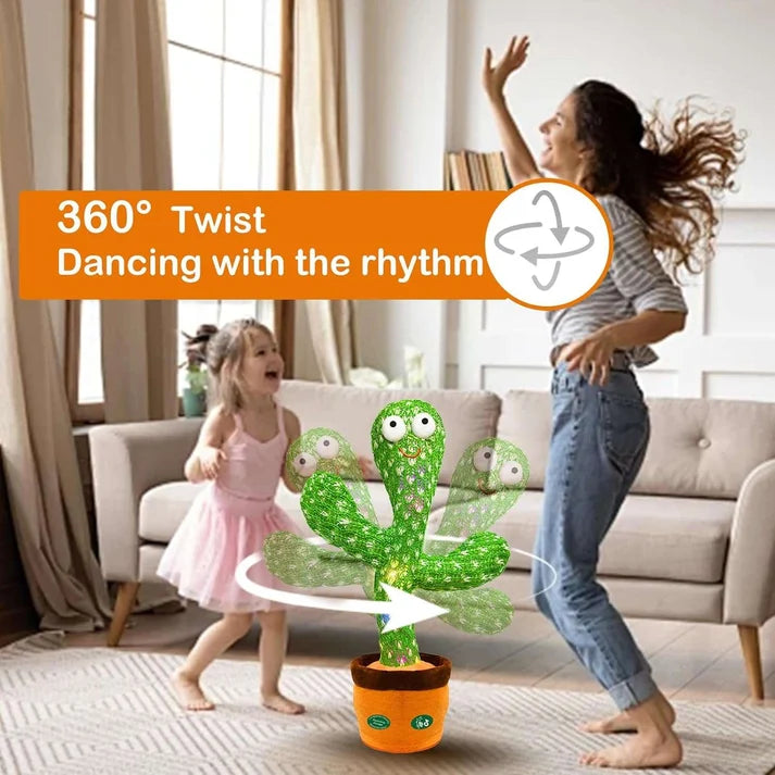 Dancing Mimicking Talking Cactus Toy,Funny Gift for Toddler 1 2 3 Year