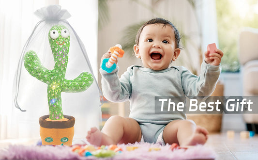 Dancing Mimicking Talking Cactus Toy,Funny Gift for Toddler 1 2 3 Year