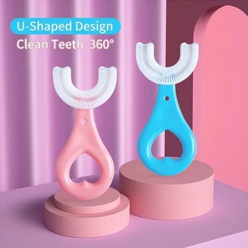 U Shaped Baby Tooth Brush | Toddlers Teeth Cleaning Soft Brush