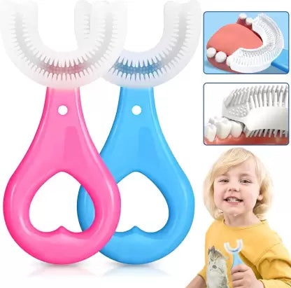 U Shaped Baby Tooth Brush | Toddlers Teeth Cleaning Soft Brush